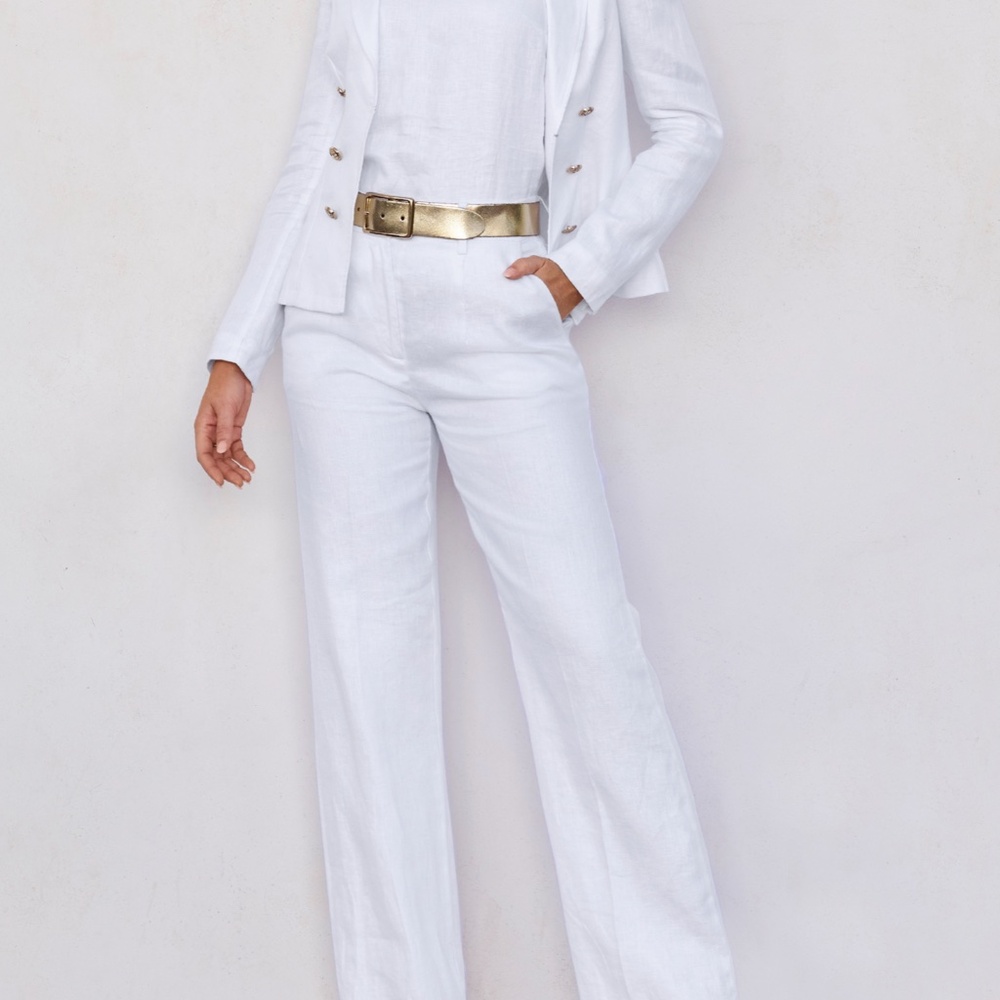 Boston Proper Polished Linen Pants